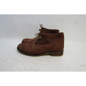 Josef Seibel Womens Size 37 EUR Brown Suede Lace Up Ankle Fashion Boots Booties